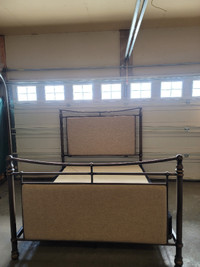Excellent Queen Size Bedframe with Boxspring Dropoff Extra $30