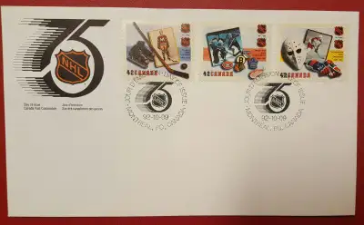 NHL Canada Post Stamps First Day Cover, View more
