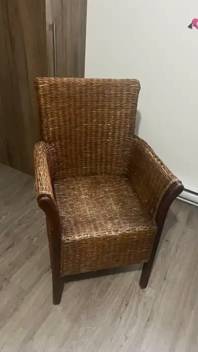 Chaise osier brun, View more