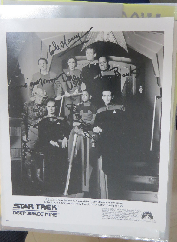 Star Trek Deep Space Nine Crew Autograph in Arts & Collectibles in Trenton