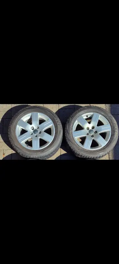 Qty 2 Winter Tires and Rims 205 55R16 Rims, VW, Bolt pattern 5x100 Tires, Pirelli Winter $150 firm A...