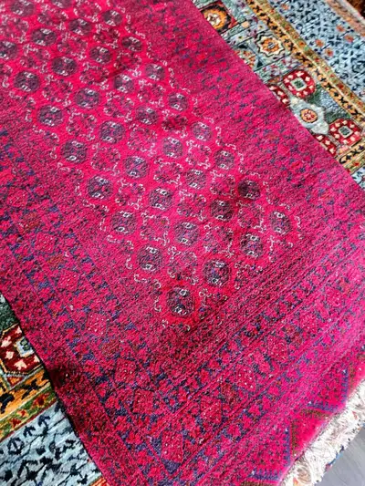 Bokhara Afghan handmade runner rug, View more