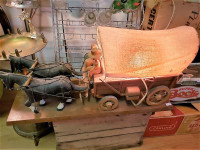 Folk Art Horse & Wagon