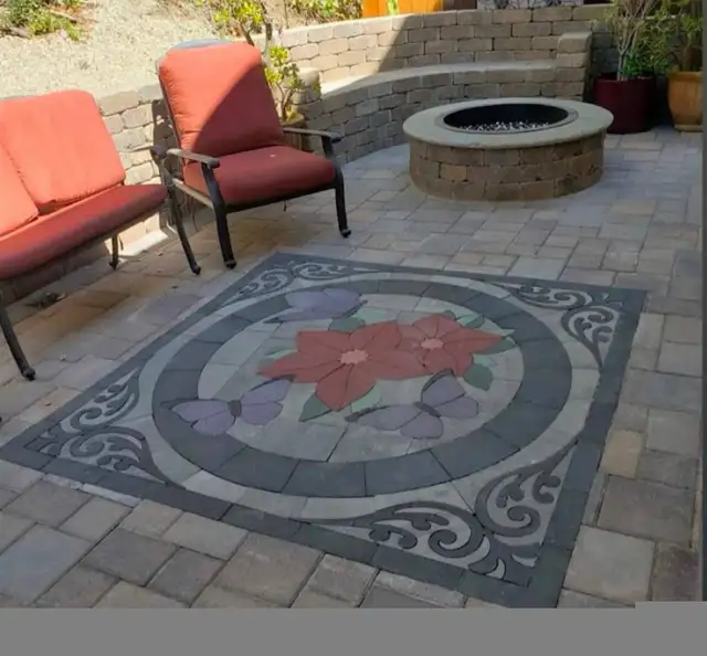 Custom Interlock Art For Flat Surfaces or Walls in Interlock, Paving & Driveways in Markham / York Region - Image 25