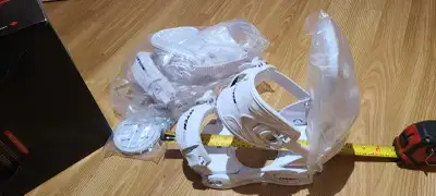 Neuf dans boîte Fixation adult blanc Snowboard bindings Pas cher pas cher!