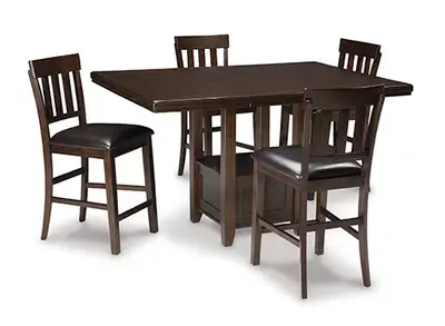 Brand New Haddigan Counter Height Dining Set on Sale for $999 Includes Table with Leaf and 4 Stools...