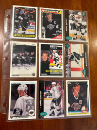 1990s Wayne Gretzky LA Kings hockey cards lot of 15