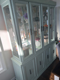 Refinished china cabinet/ hutch