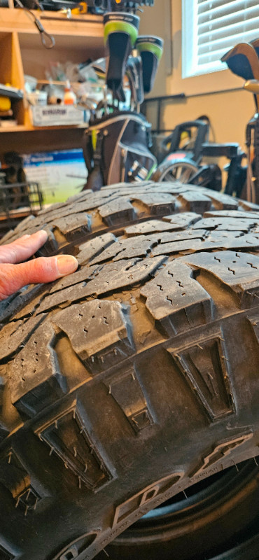 2 Goodyear Wrangler Duratrac tires. 245/75R16 in Tires & Rims in Kelowna