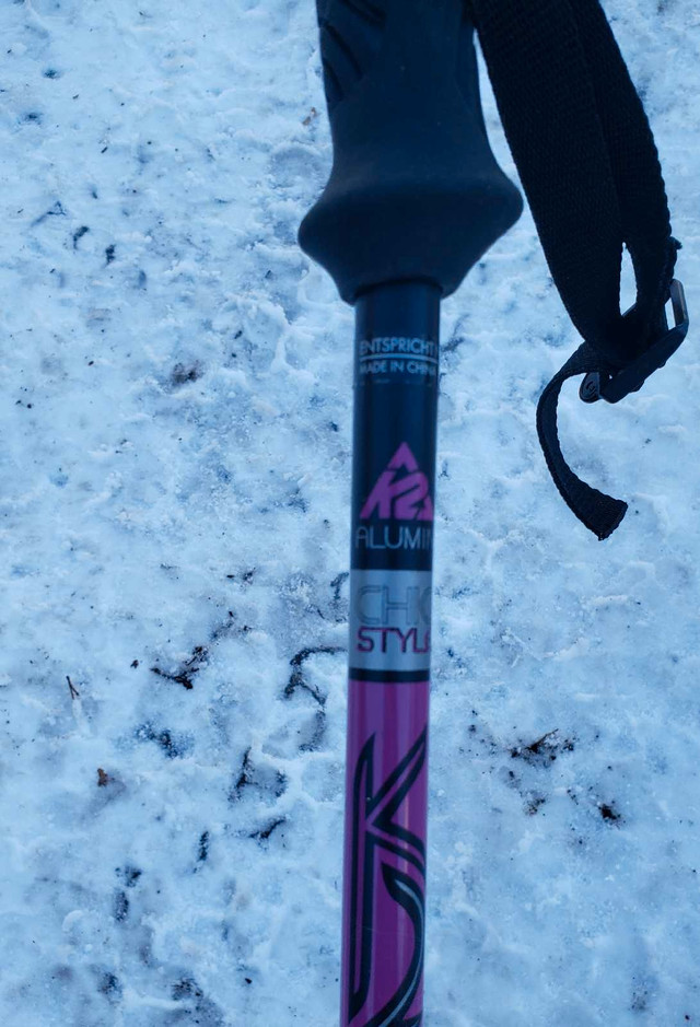 Dynastar skis 130cm $125K2 ski Poles $50Excellent new condition  in Ski in Barrie - Image 3