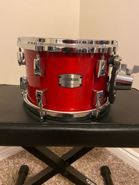 Red Autumn 10” Yamaha Hybrid Maple Tom for Drum Kit. Can Ship!  