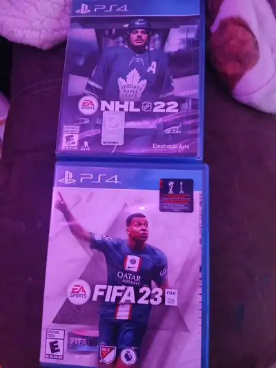nhl22 and fifa23 for sale asking $40 obo, View more