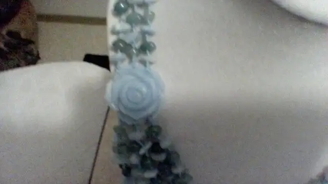 GREEN TOURMALINE/GREEN CALCEDONY TORSADE62863267716227122