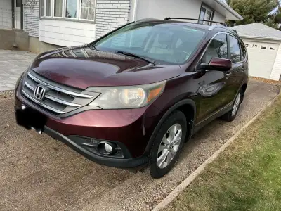 2014 Honda CRV EX-L Colour- Red Clean title Safety certified Brand new winter tires No accidents & C...
