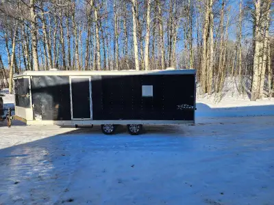 Propane heat, storage cabinet, helmet rack, 120 v converter, 12 v inverter, new tires. $15000 obo. C...