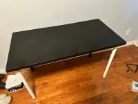 Black ikea desk 