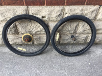 24" bike tires front & rear great condition LIKE NEW $25/both