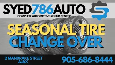 TIRE CHANGE OVER  $49.99, View more