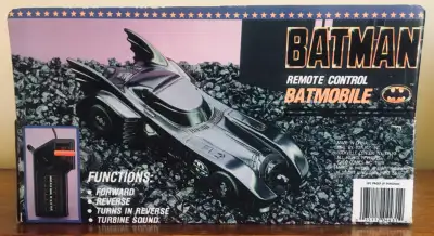 [BATMAN] Remote Control Batmobile [1989] - Toy Biz – SEALED!, View more
