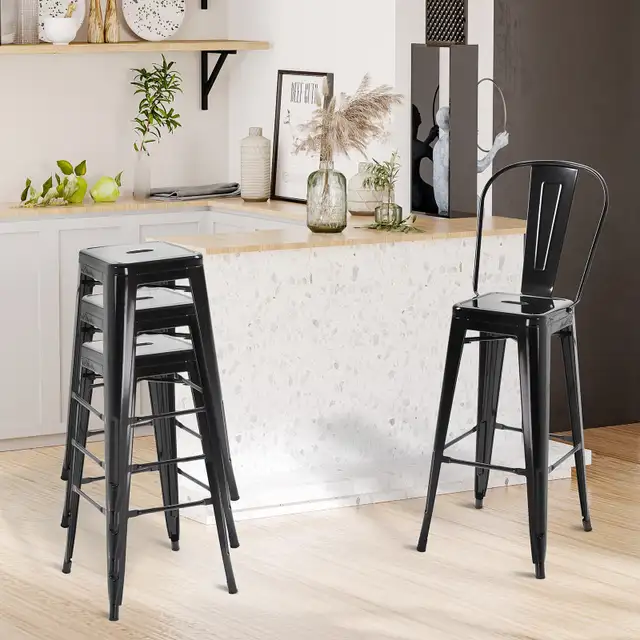 Metal bar Stool bar chair Kitchen Industrial  in Chairs & Recliners in Markham / York Region - Image 7