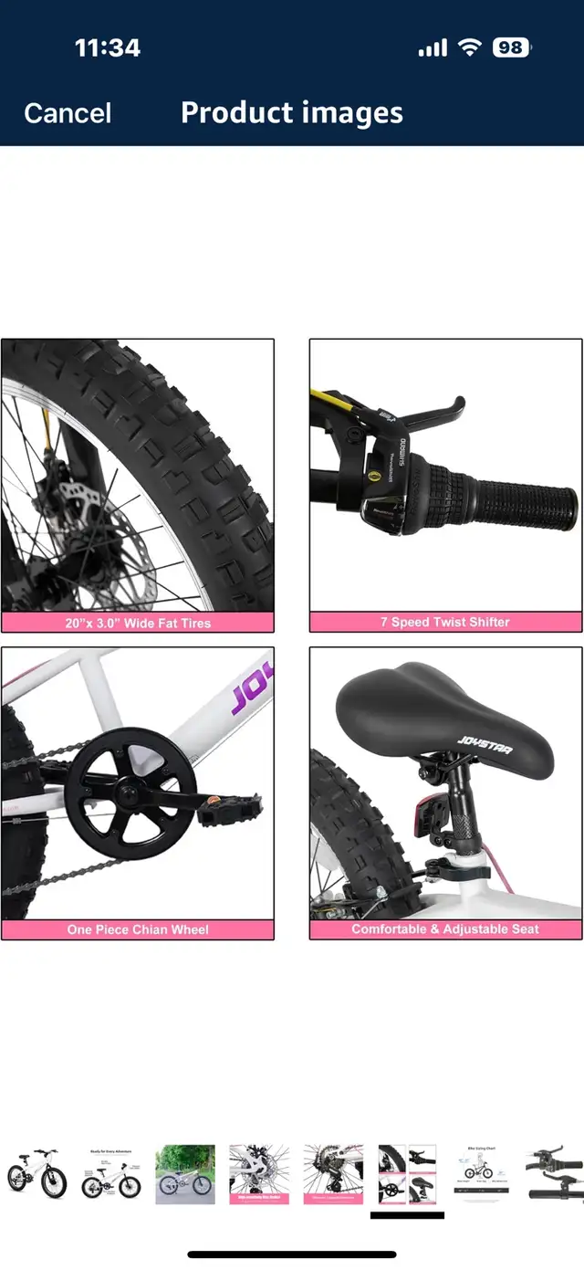 JOYSTAR 20 Inch Kids Mountain Bikes, 7 Speed Kids Bike. in Kids in Mississauga / Peel Region - Image 9