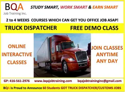 TRUCK DISPATCHER COURSE ONLINE , View more