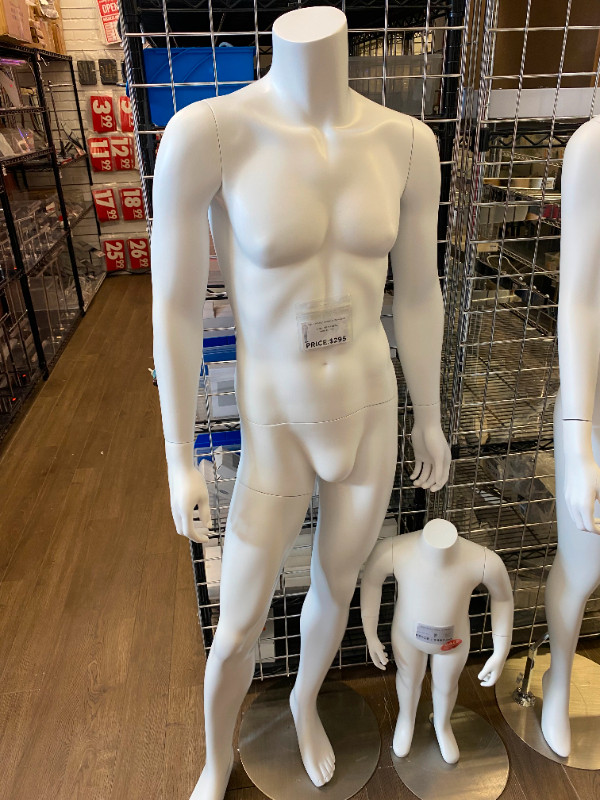 GLOSSY WHITE, FIBERGLASS MALE MANNEQUIN WITHOUT HEAD in Costumes in City of Toronto - Image 2