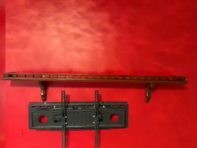 Wood Wall Shelf 47” Length Balcony Style., View more
