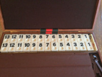 RUMMY Grande valise  jeu bilingue  vintage