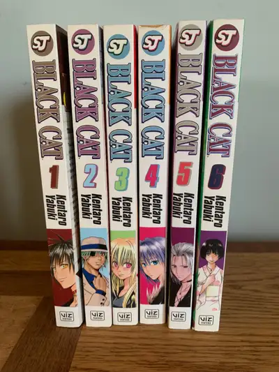Black Cat Manga Lot, Volumes 1 to 6, View more