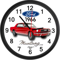 1966 Ford Mustang Custom Wall Clock - Brand New - Classic Muscle