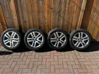 4 tires with rims 205/55r16