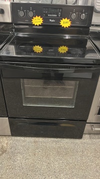 Whirlpool  30” Black Glass Top Stove-30-Day Warranty  Kitchener / Waterloo Kitchener Area Preview