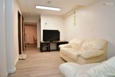 Newly renovated ground-level basement suite available December 1, 2024. This bright 2-bedroom, 1-bat...
