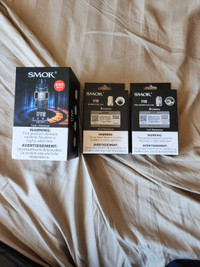 SMOK TFV18 Tank in Blue with Extra Coils