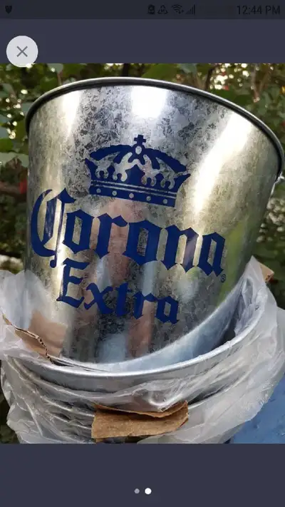 Beer  buckets / pails all galvenized steel, new, View more