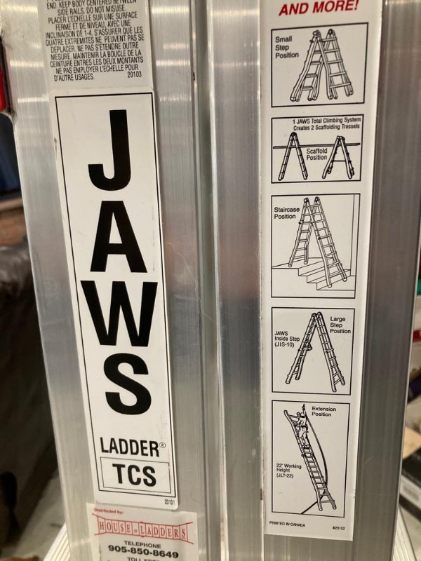 Jaws Telescopic Ladder Ladders & Scaffolding Markham / York Region