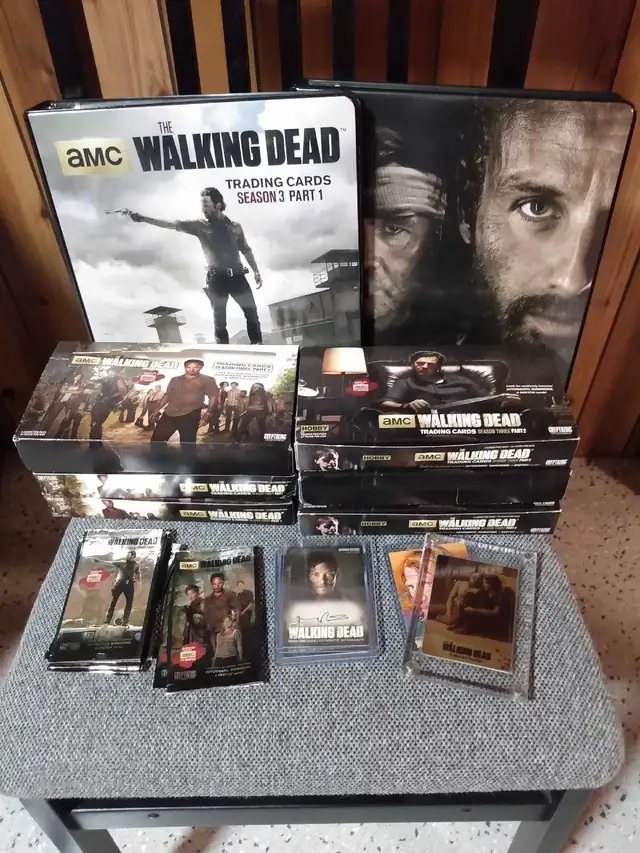 ‍♀️‍♂️LOT The Walking Dead Season 3 Pt1&2Albums+SKETCH628632841734421214