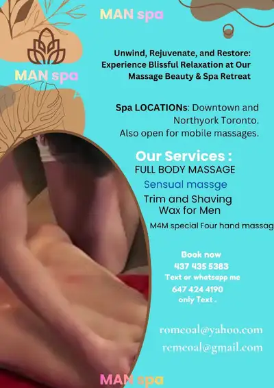 Full body unwind and stress relief with male Therapist., View more