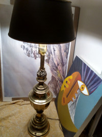 Table or floor Lamp stiffle  brass vintage