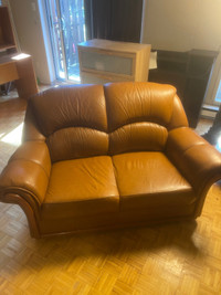 Luxurious 100% Genuine Leather Couches: A Steal at $350!