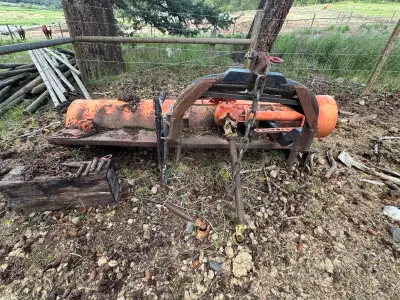 Flail mower/chopper “Perfect” model number Qd5959. We have never used it so don’t know anything abou...