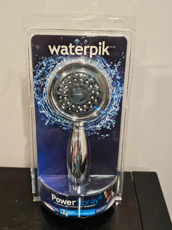 Waterpik Power VAT-343 Spray+ Chrome Handheld Shower Head in Bathwares in Hamilton