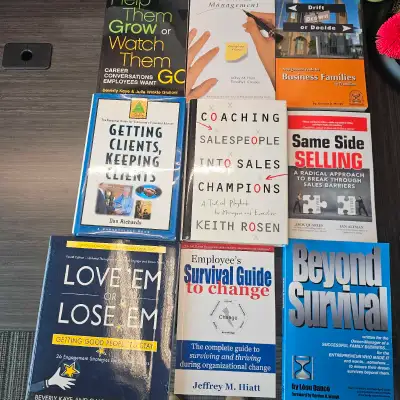 I'm offering a collection of used management and sales books, perfect for professionals looking to e...