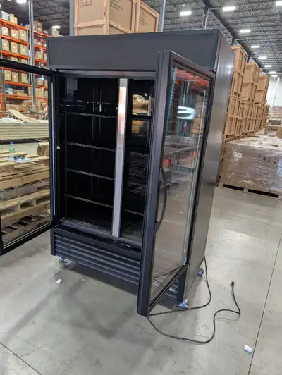 True GDM-49-HC-TSL01 54" Wide Black Double Door Refrigerator, View more
