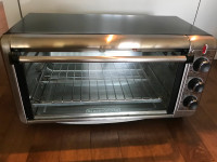Black and Decker toaster oven stainless steel