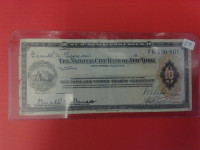 The National City Bank of New York Ten Dollars US Banknote