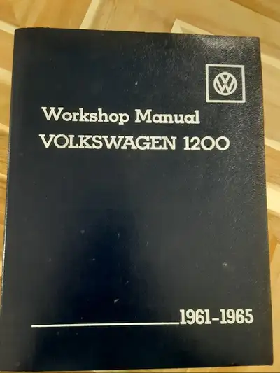 VW workshop manual 1200 Type 11, 14 and 15 1961 to 1965 Robert Bentley publisher Asking $275