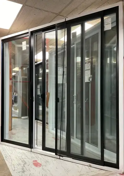 1462PP Porte patio Hybride 9 Noire 107 3/16×95 1/2 ouv. Gauche, View more