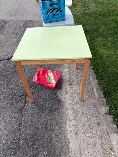Old skool IKEA Ingo Table - solid (legs come off), View more